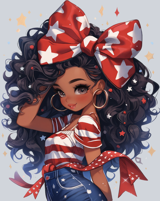 American Doll 1 - STK00186 (DTF Transfers)