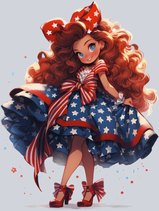 American Doll 12 - STK00197 (DTF Transfers)