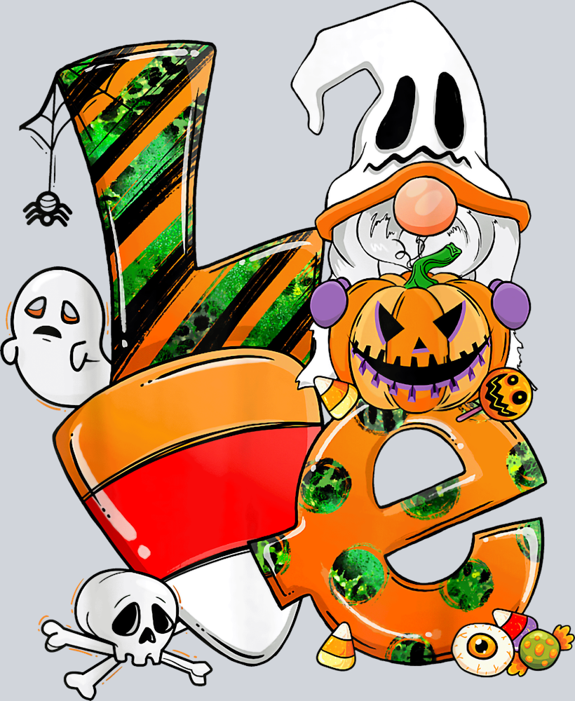 Halloween Gnome Love Candy Corn - STK02478 (DTF Transfers)