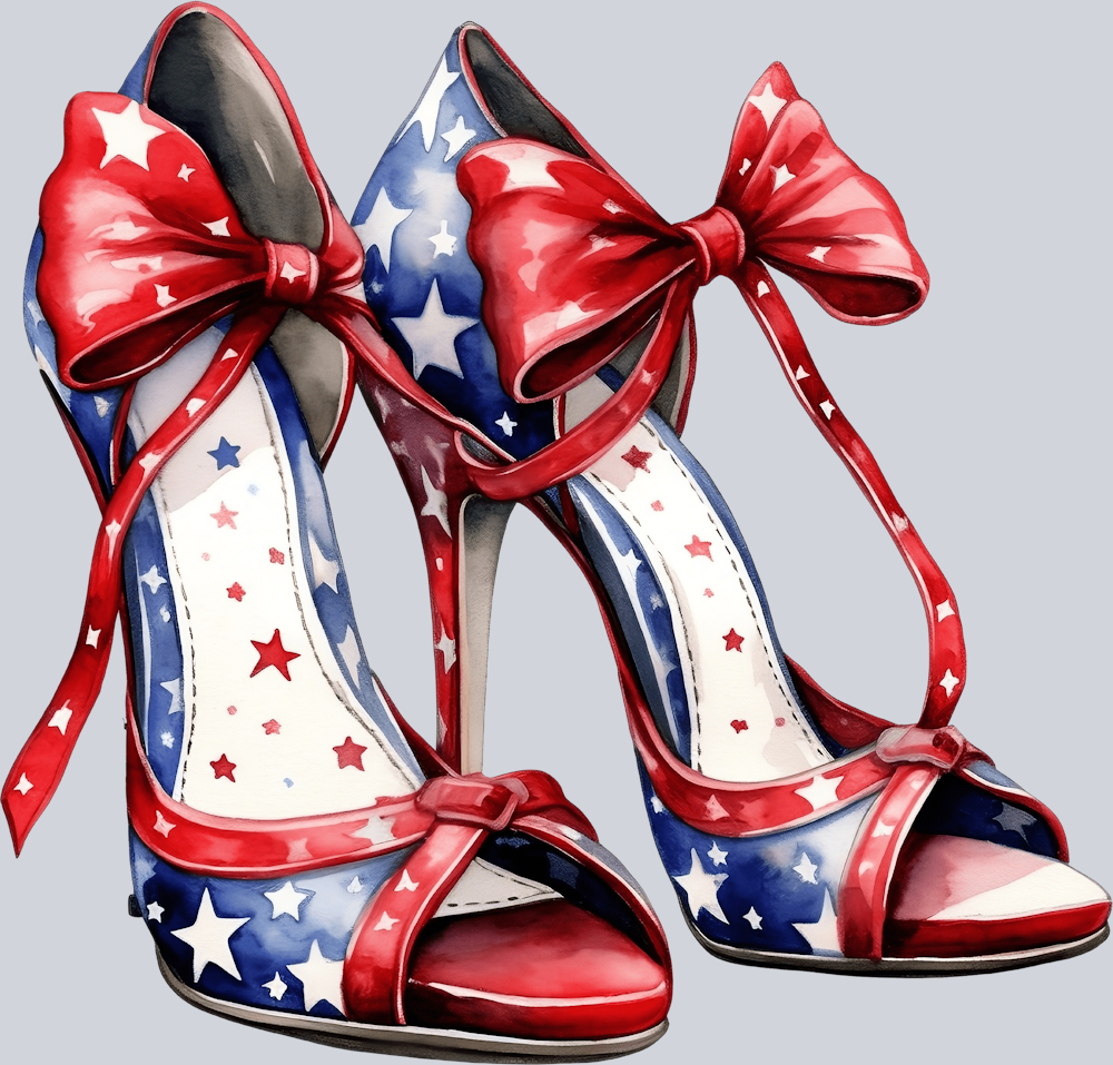 High Heels Patriotic 6 - STK02742 (DTF Transfers)