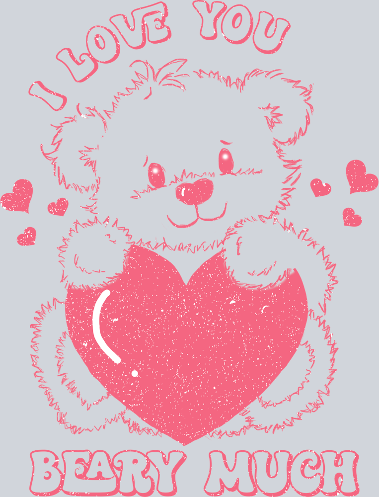 Love You Beary Much - STK03814 (DTF Transfers)