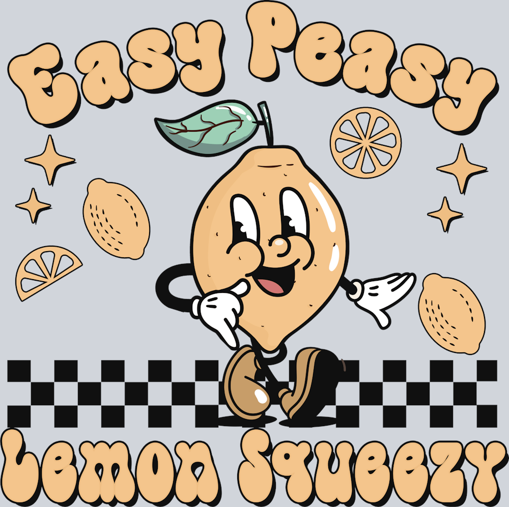 Easy Peasy Lemon Squeezy - STK01812 (DTF Transfers)