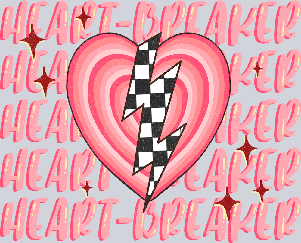 Heartbreaker Heart - STK02660 (DTF Transfers)
