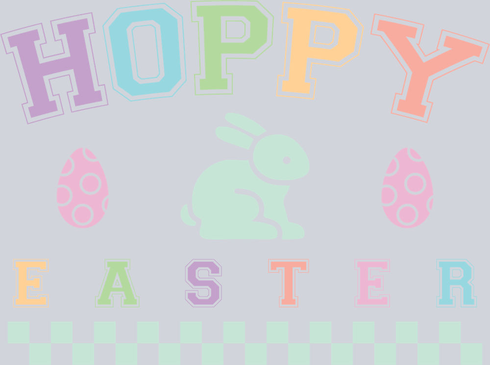 Hoppy Easter 2 - STK07007 (DTF Transfers)