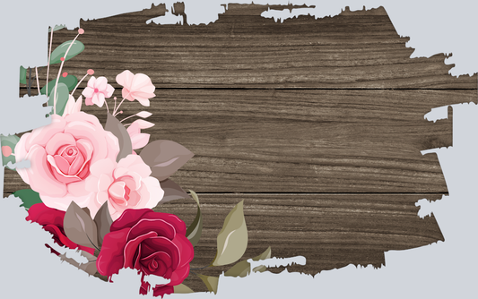 Wood Oval 6 - STK06511 (DTF Transfers)