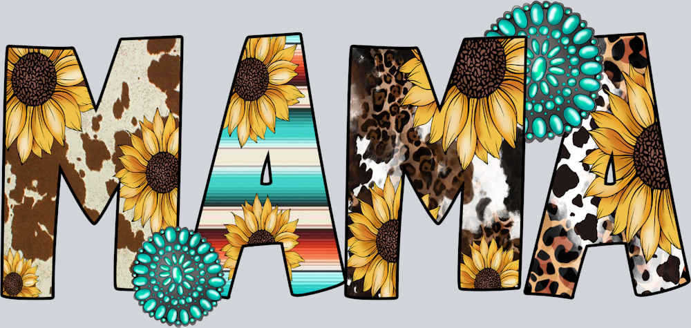 Mama Cow Sunflower - STK03958 (DTF Transfers)