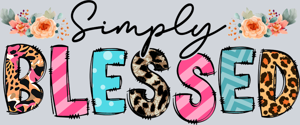Easter Simply Blessed - STK01801 (DTF Transfers)