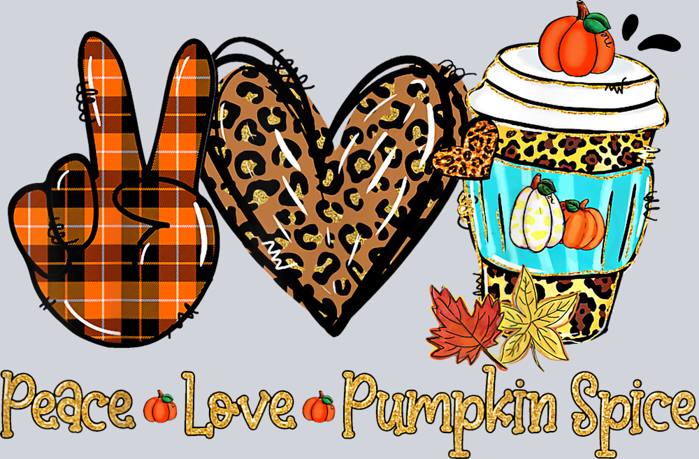Peace Love Pumpkin Spice 1 - STK04782 (DTF Transfers)