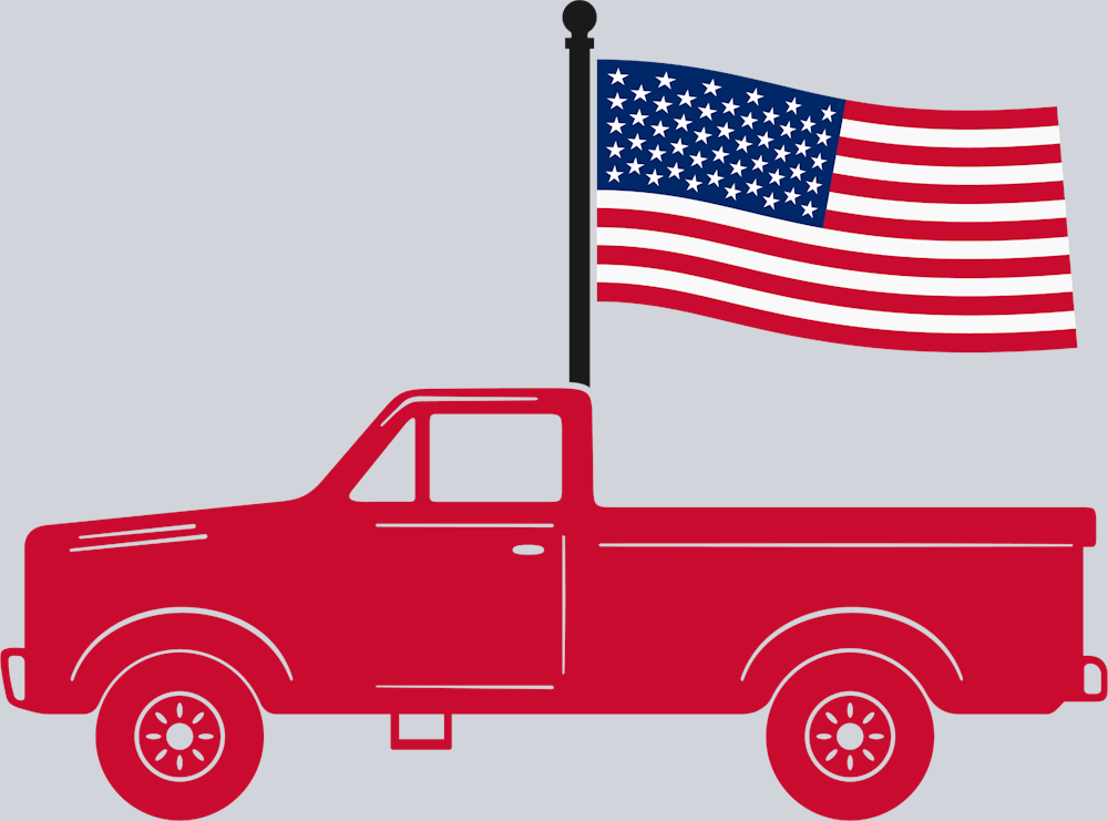 America Truck - STK00153 (DTF Transfers)