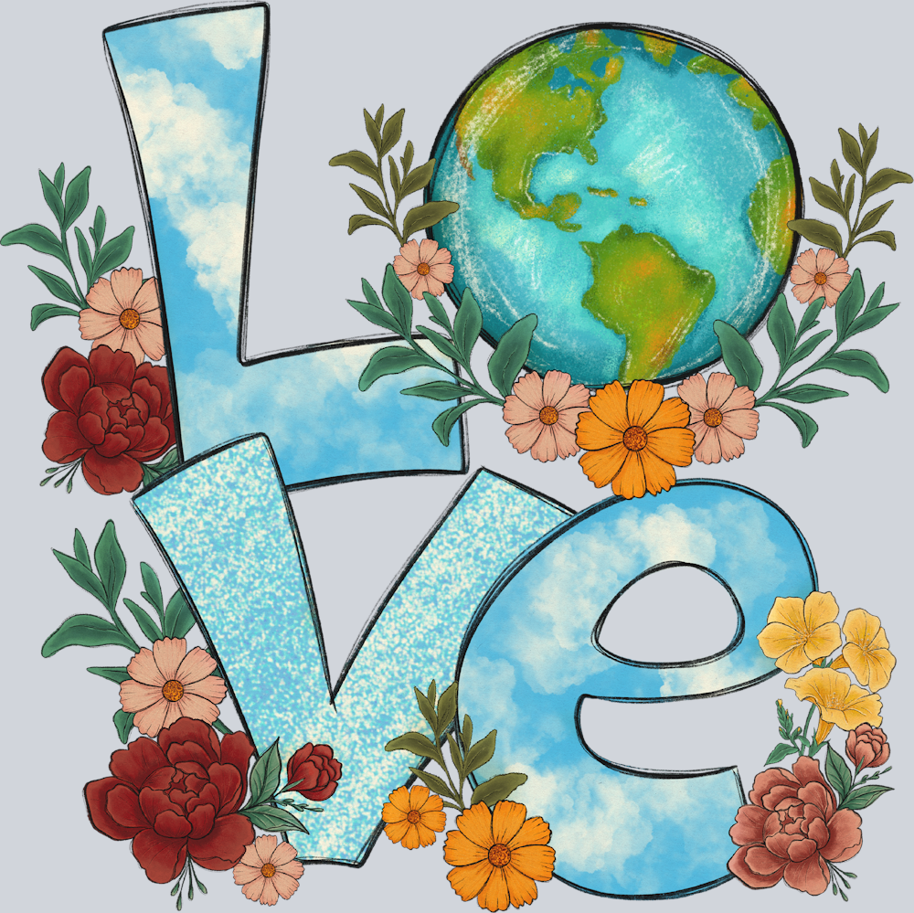 Love Earth - STK03717 (DTF Transfers)