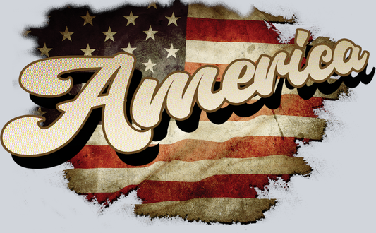 America Tattered Flag - STK00151 (DTF Transfers)
