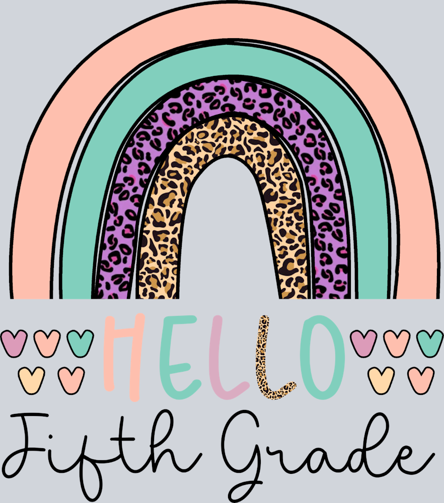 Hello Fifth Grade 2 - STK02692 (DTF Transfers)