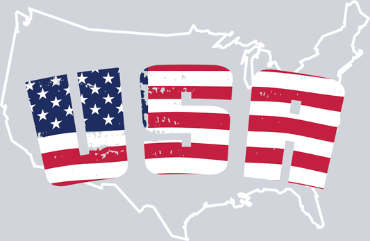 USA Flag 2 - STK06249 (DTF Transfers)