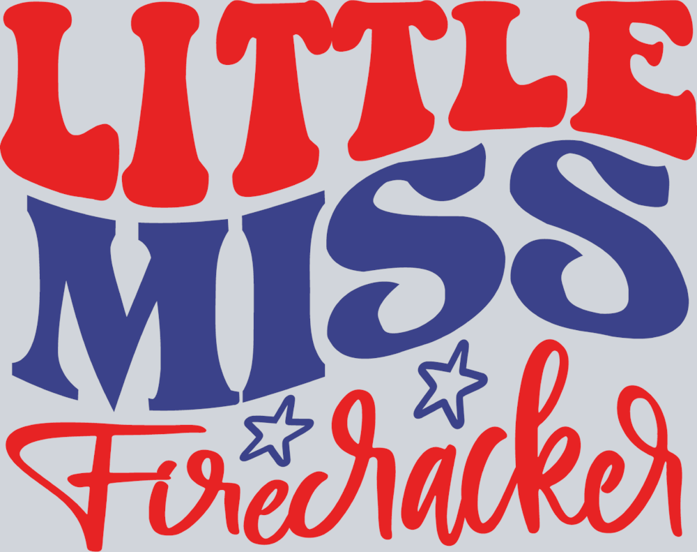 Little Miss Firecracker 2 - STK03634 (DTF Transfers)