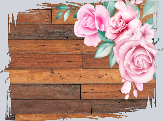Wood Rectangle 2 - STK06514 (DTF Transfers)