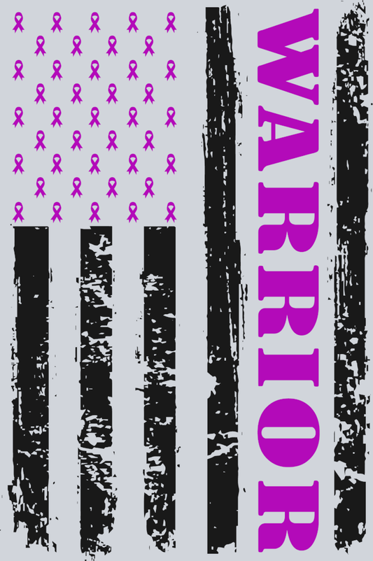 Fibromyalgia Lupus Warrior Black - STK01979 (DTF Transfers)