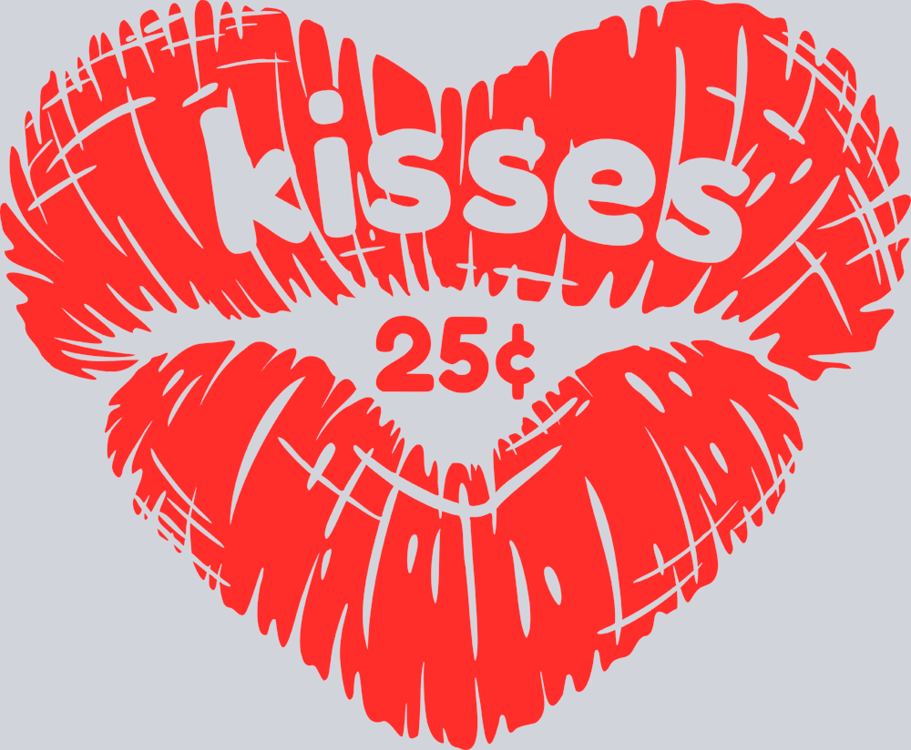 Kisses 25 Cents - STK03494 (DTF Transfers)
