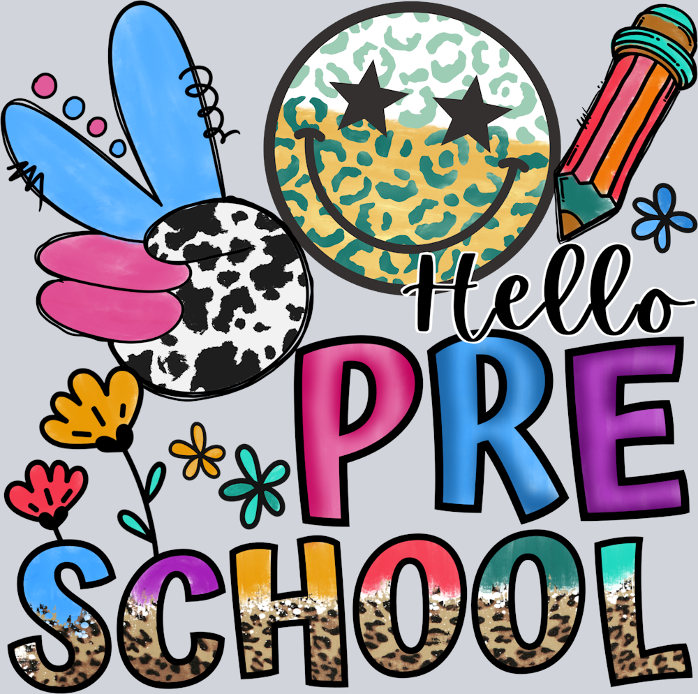 Hello Pre School - STK02706 (DTF Transfers)