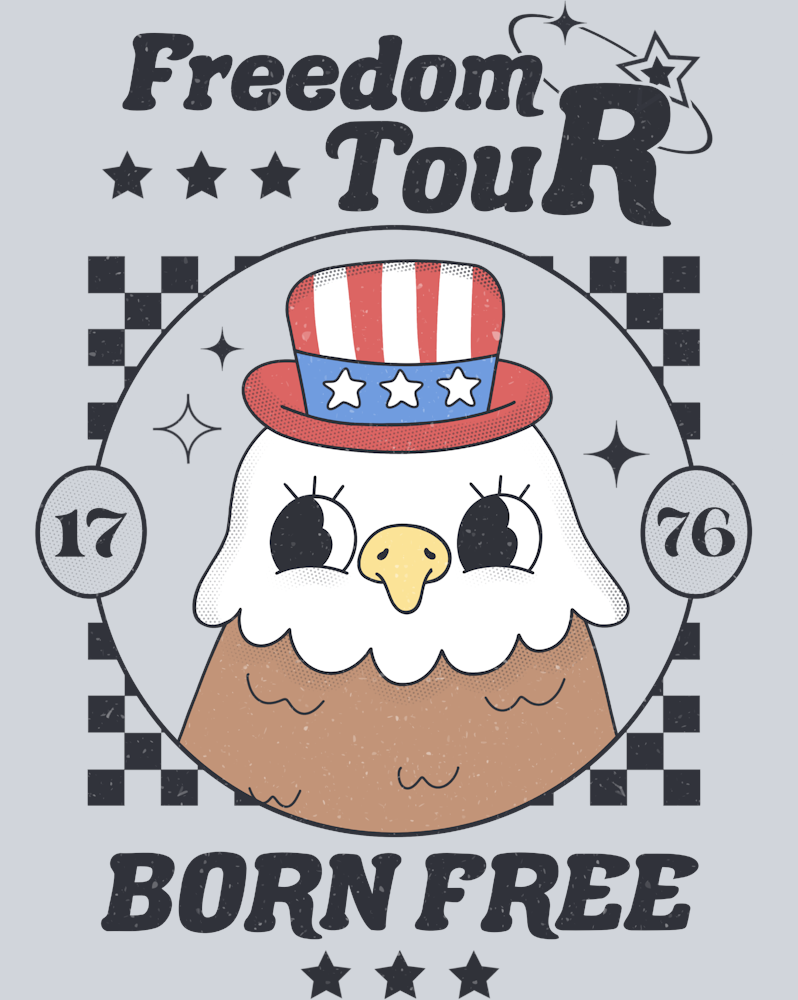 Freedom Tour Born Free - STK02144 (DTF Transfers)