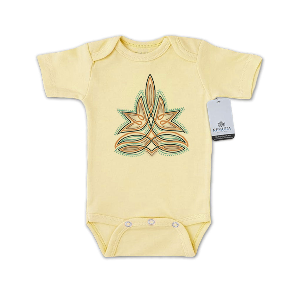 Western Boot Stitch - Infant One Piece Western Romper