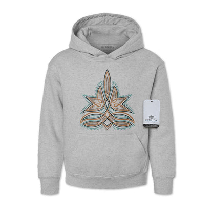 Western Boot Stitch - Youth Kids Western Pullover Hoodie