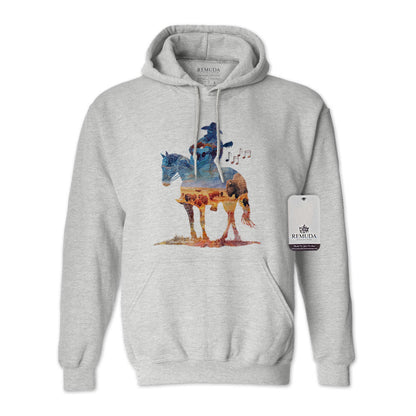 Where The Buffalo Roam - Adult Unisex Western Watercolor Hoodie