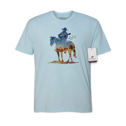 Where The Buffalo Roam - Adult Unisex Western Watercolor Tee T-Shirt