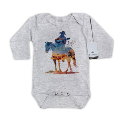 Where The Buffalo Roam - Infant One Piece Western Romper