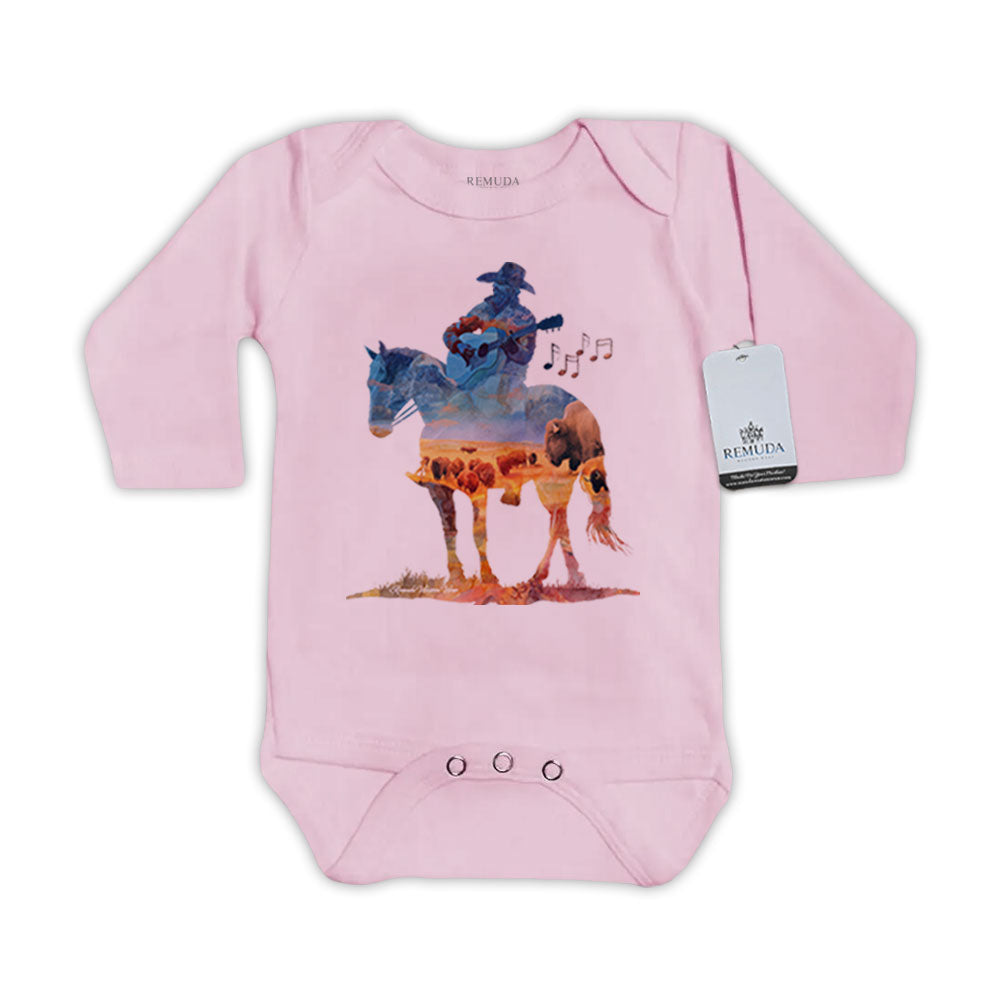 Where The Buffalo Roam - Infant One Piece Western Romper