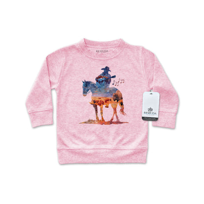 Where The Buffalo Roam - Western Watercolor Infant Long Sleeve Pullover Shirt