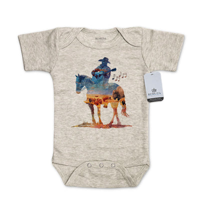Where The Buffalo Roam - Infant One Piece Western Romper