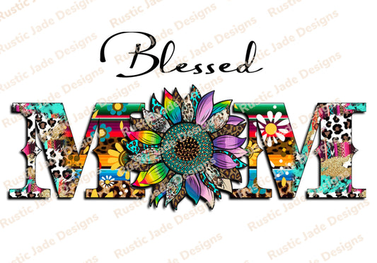 Blessed Mom sublimation transfer Paper
